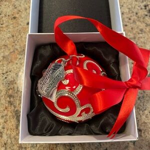 PANDORA Red Ornament AND Charm Christmas Radio City Rockettes 2017
